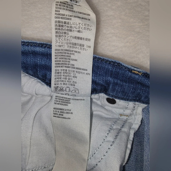 Abercrombie & Fitch Blue Skinny Jeans Premium Denim - Picture 6 of 12